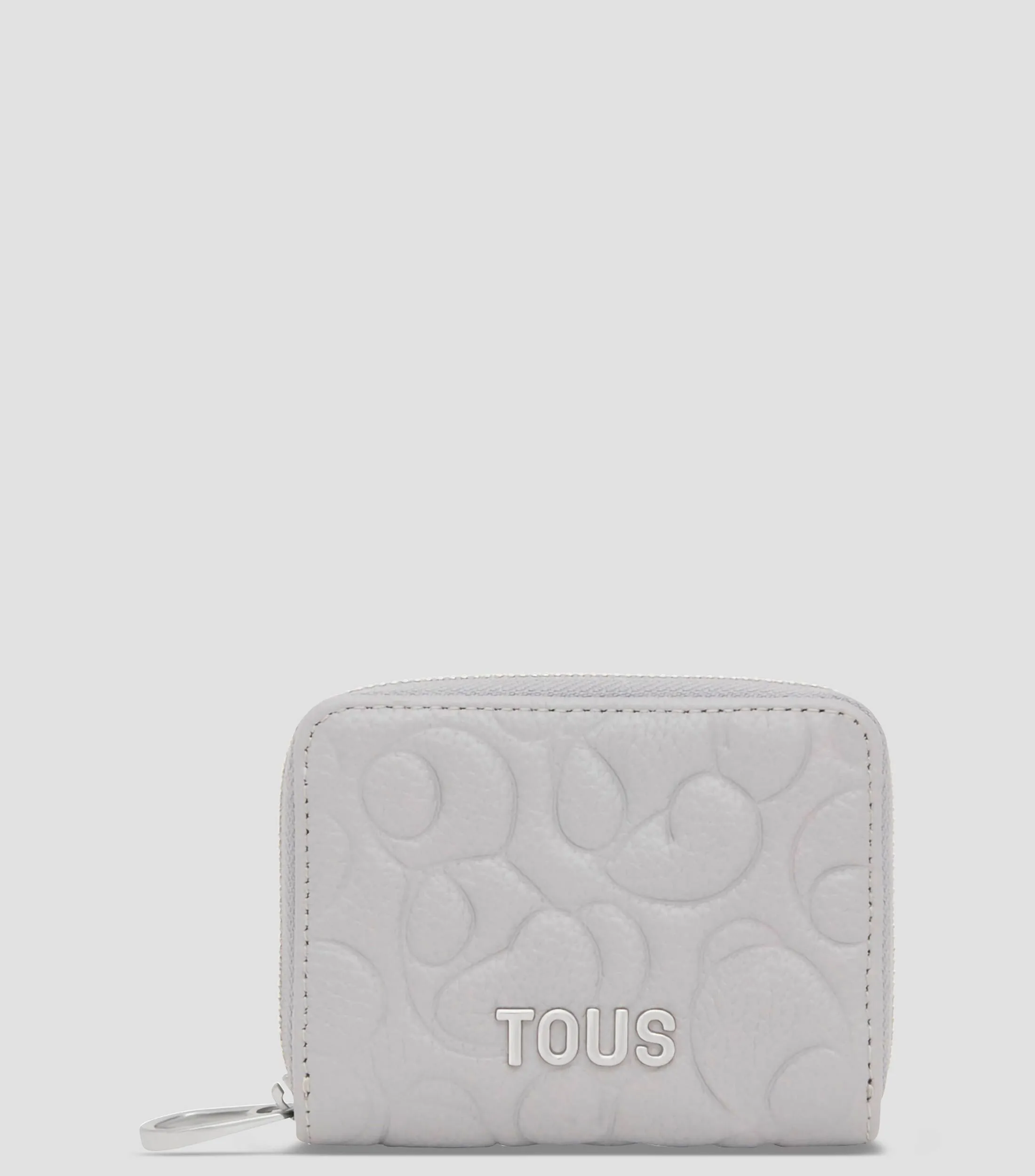 4731_Tous Monedero gris en piel Greta capitonado Mujer