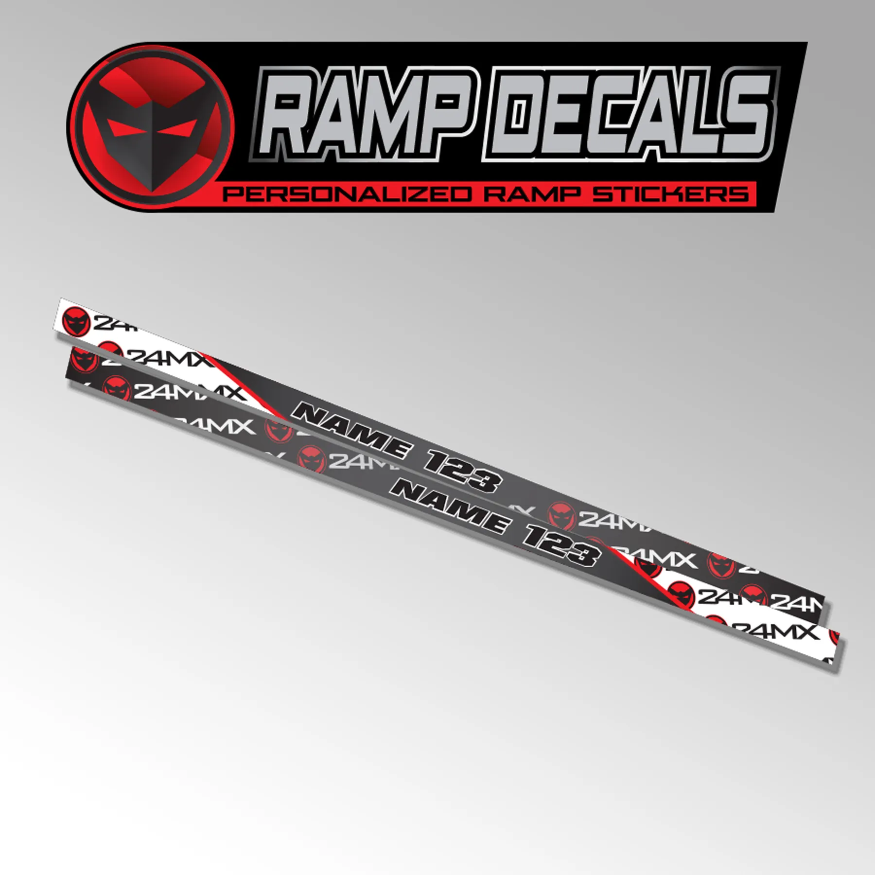Adhesivos Personalizados 24MX para Rampa de Carga Plegable