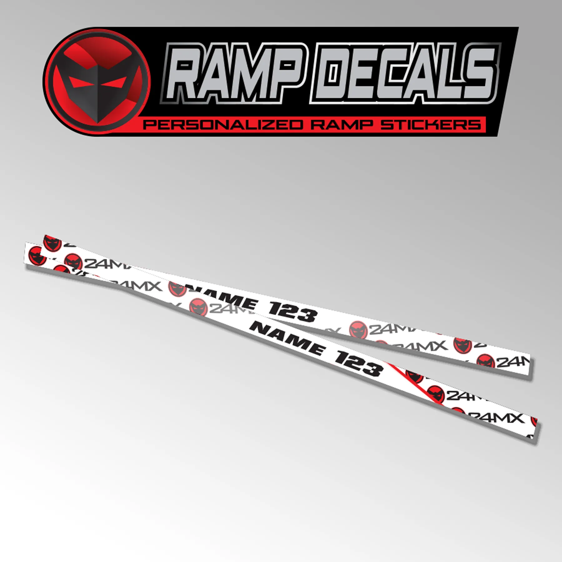 Adhesivos Personalizados 24MX para Rampa de Carga Plegable