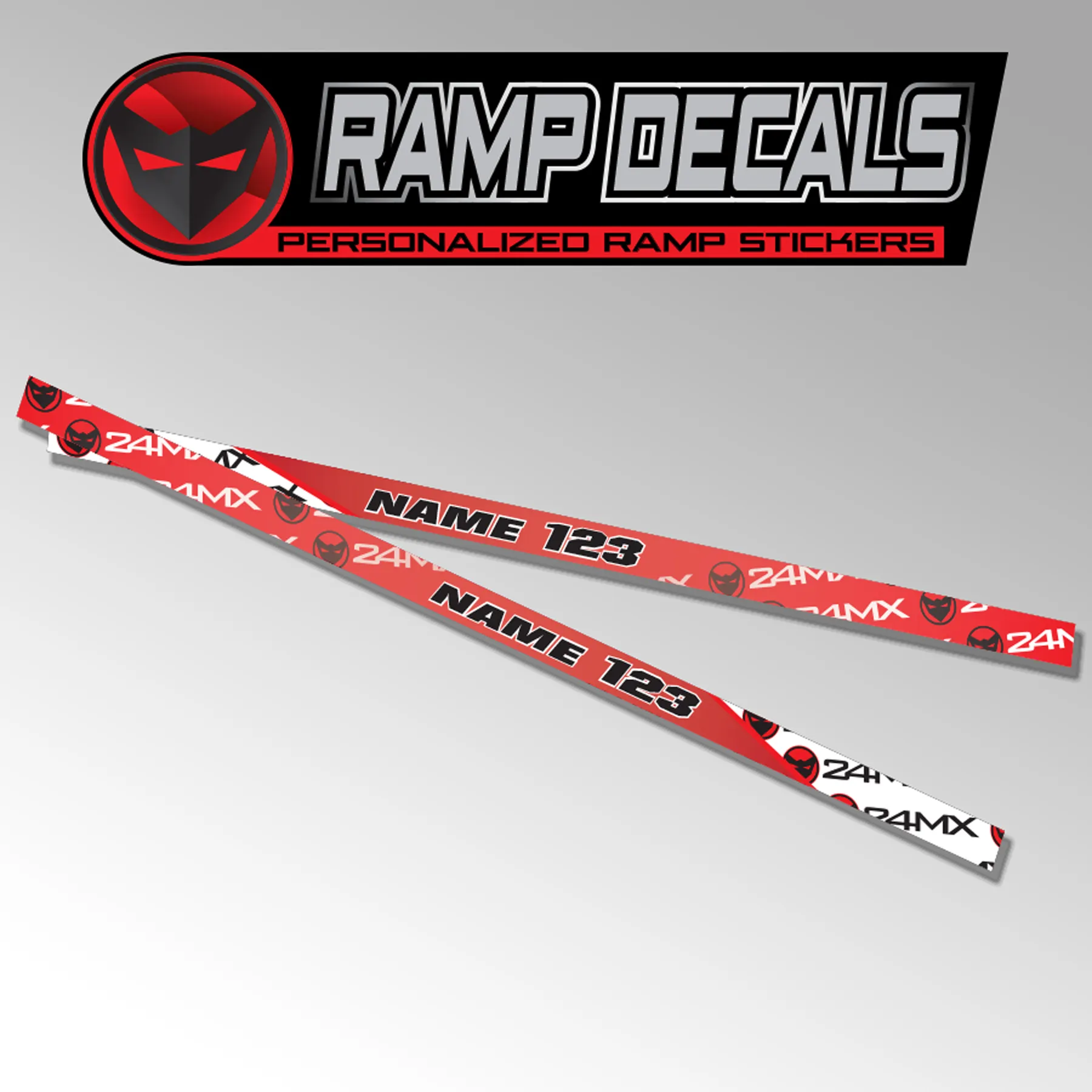 Adhesivos Personalizados 24MX para Rampa de Carga Plegable