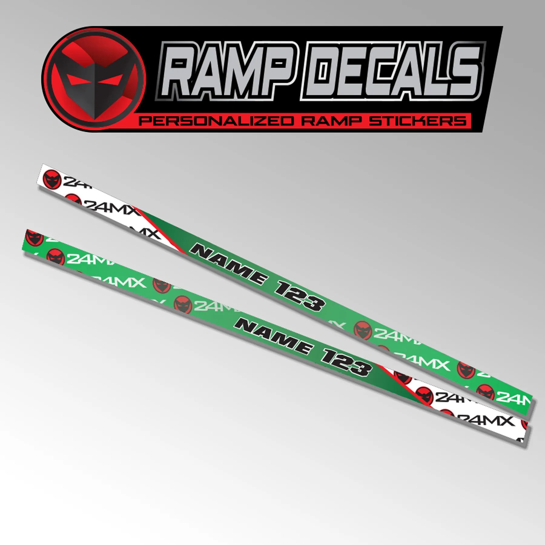 Adhesivos Personalizados 24MX para Rampa de Carga Plegable