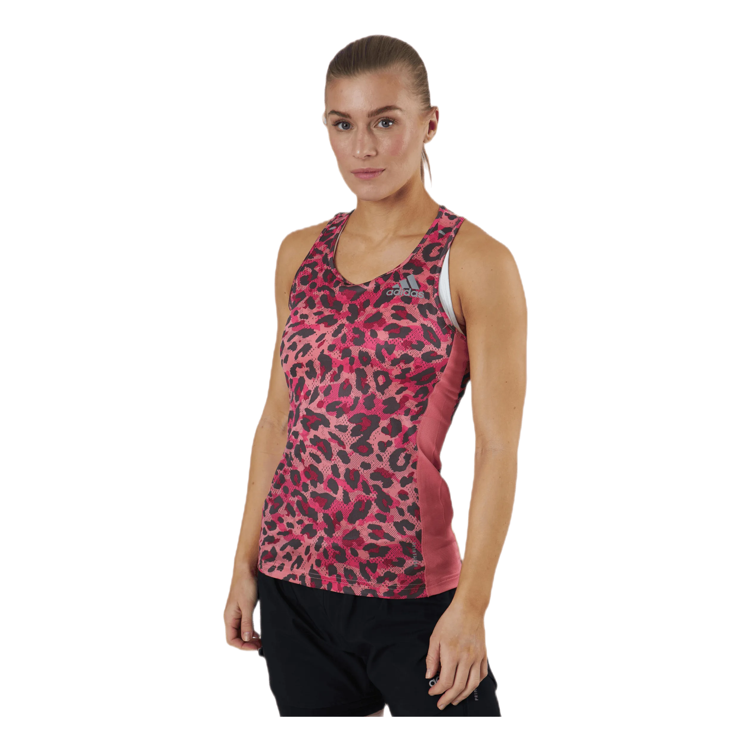 Adidas Adidas Fast Primeblue Tank Graphic Women Hazy Rose / Multicolor