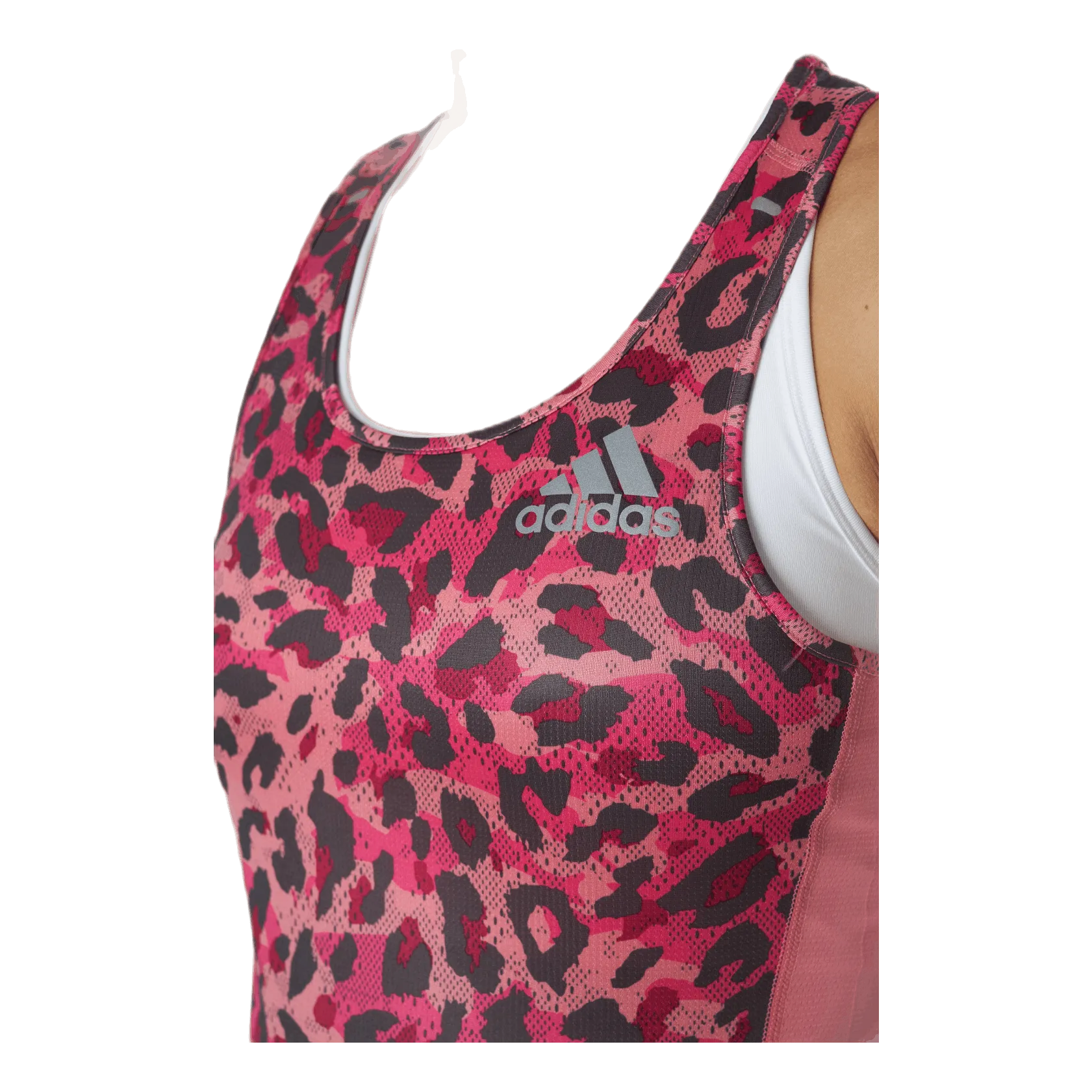 Adidas Adidas Fast Primeblue Tank Graphic Women Hazy Rose / Multicolor