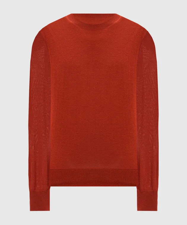 Agnona Red jumper made of cashmere and silk