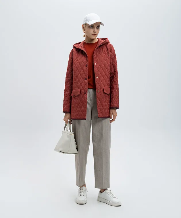 Agnona Red jumper made of cashmere and silk
