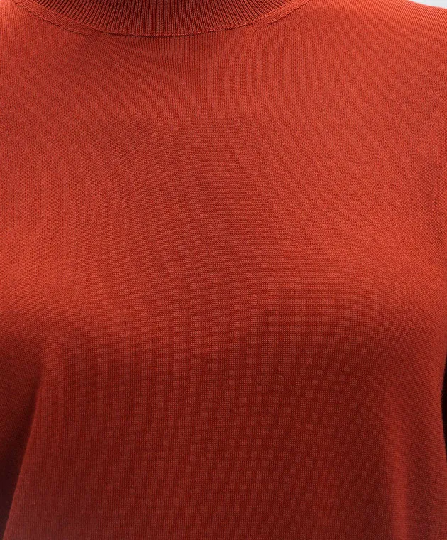 Agnona Red jumper made of cashmere and silk