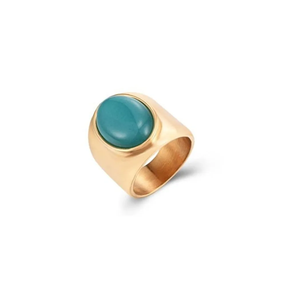 Anillo Sadie Calcedonia Oro