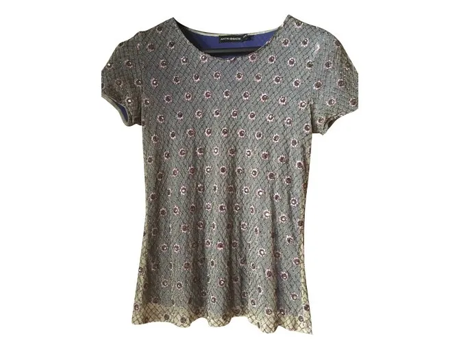 Antik Batik Tops Rosa Azul 