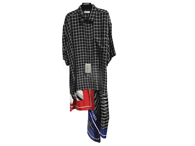 BALENCIAGA Vestidos T.fr 34 Seda Negro 