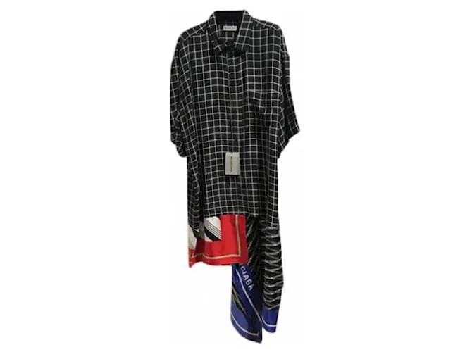 BALENCIAGA Vestidos T.fr 34 Seda Negro 