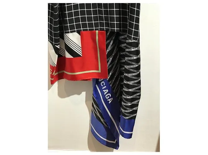 BALENCIAGA Vestidos T.fr 34 Seda Negro 