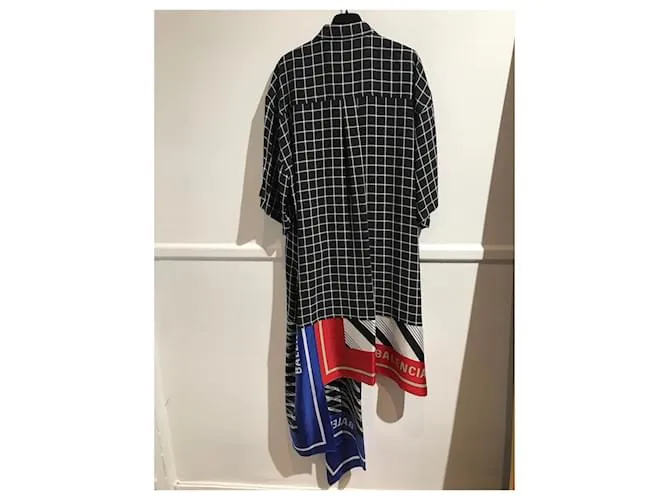 BALENCIAGA Vestidos T.fr 34 Seda Negro 
