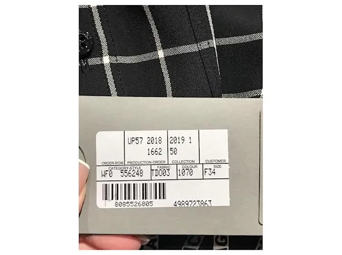 BALENCIAGA Vestidos T.fr 34 Seda Negro 