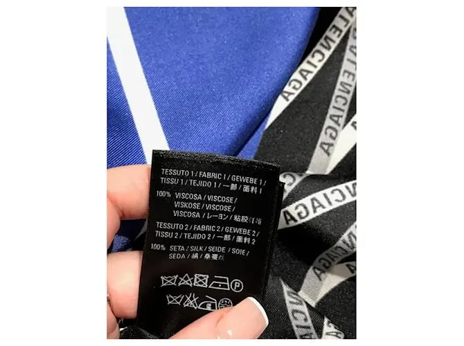 BALENCIAGA Vestidos T.fr 34 Seda Negro 