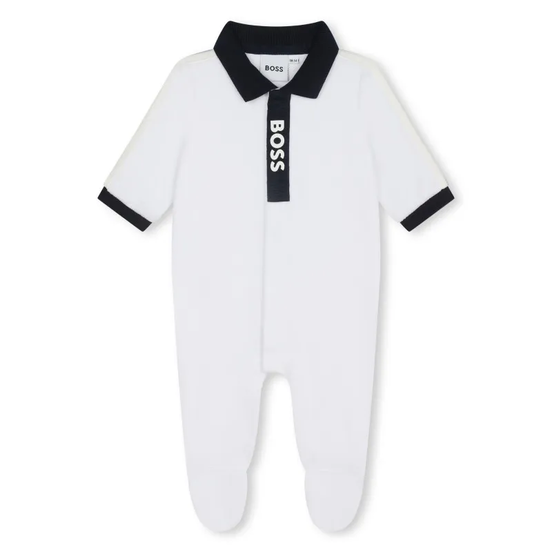 BOSS Pijama de terciopelo bicolor
