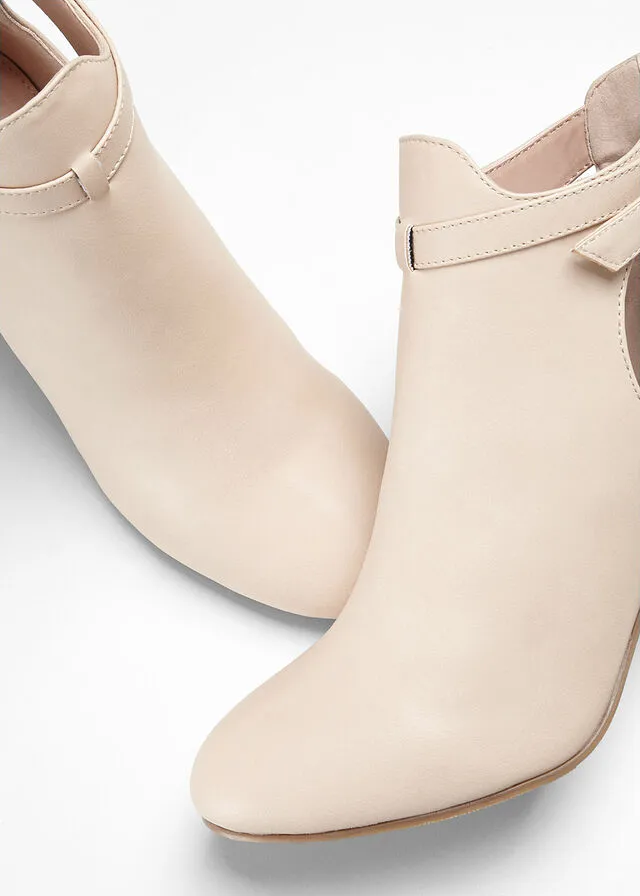 Botines Beige