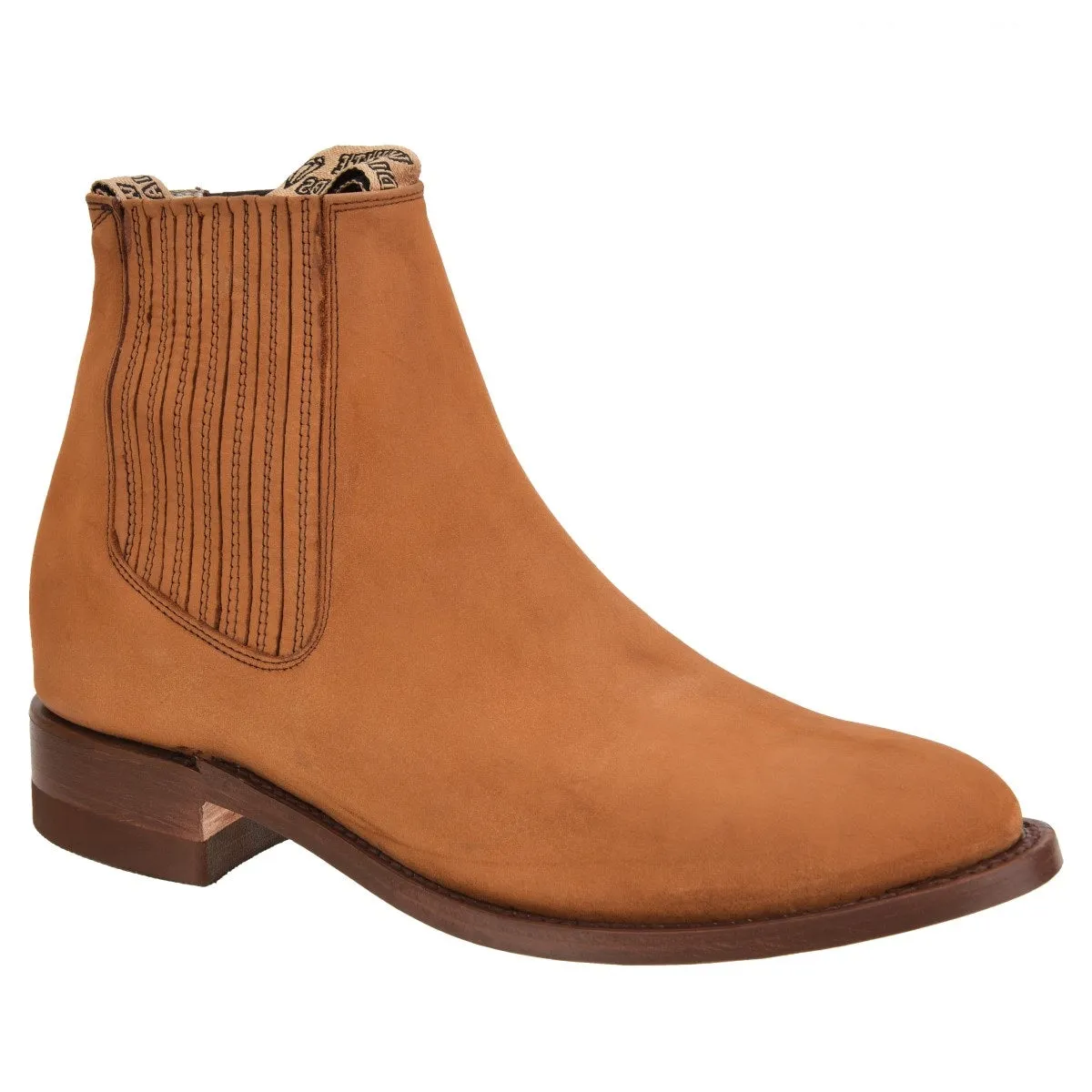 BOTINES DE CHARRO TMWD110719 LIGHT BROWN (NUBUCK)  CHARRO BOOTS