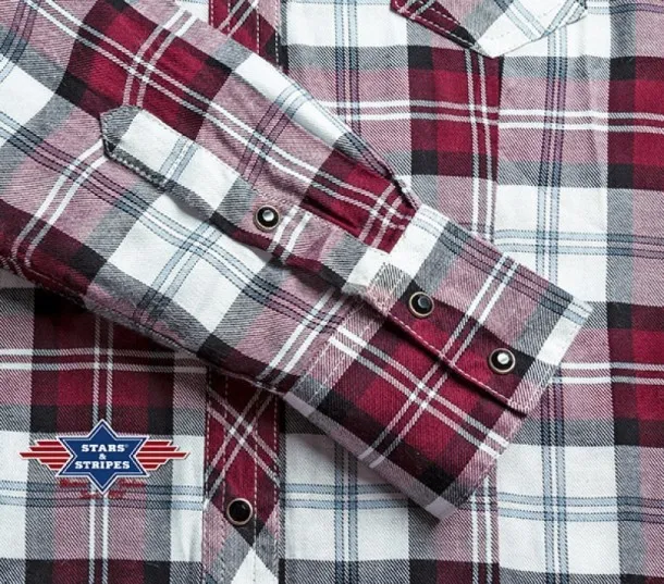 Camisa moda western para mujer a cuadros con mosaicos nativo americanos bordados