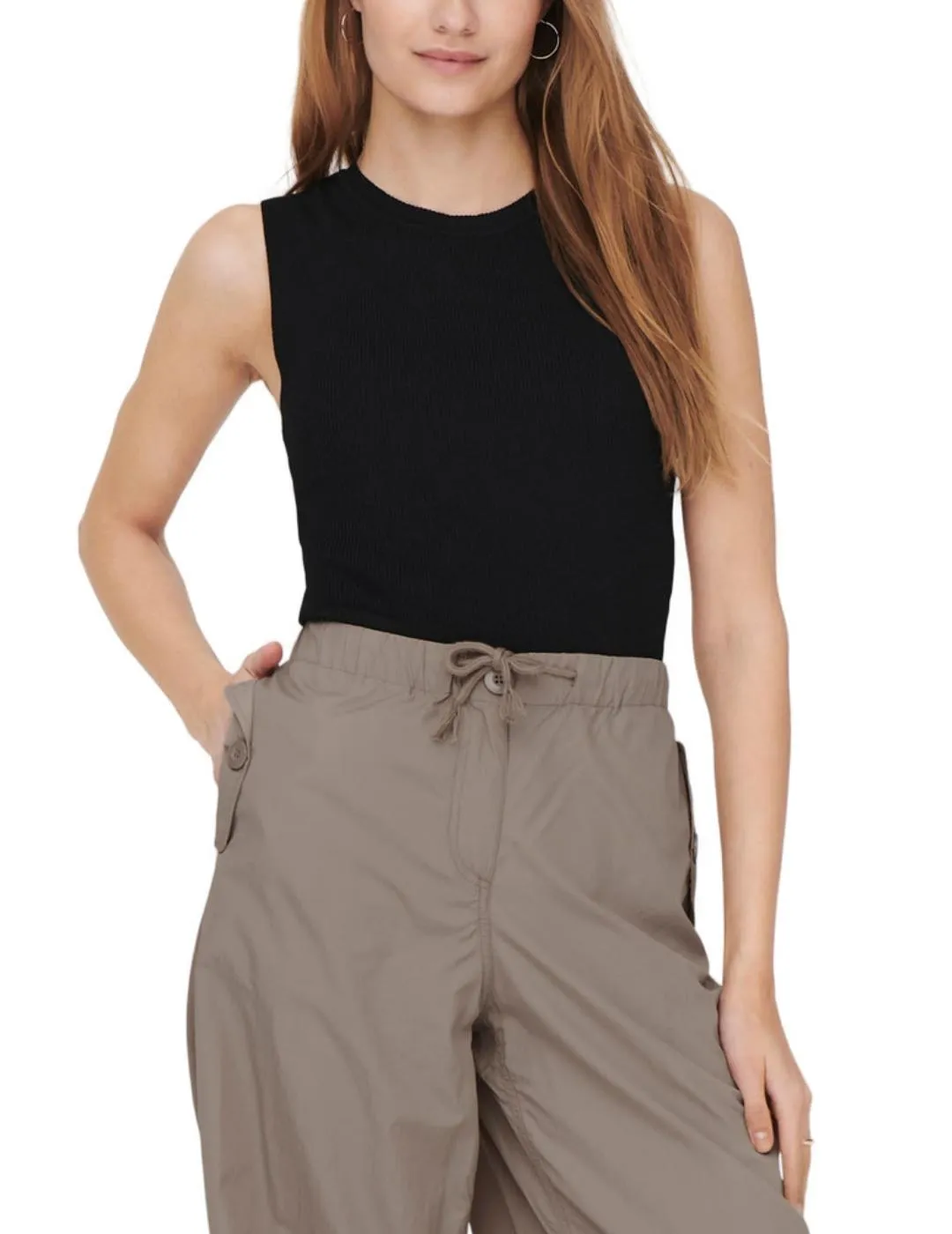 CAMISETA ONLY MAJLI NOOS NEGRO PARA MUJER&