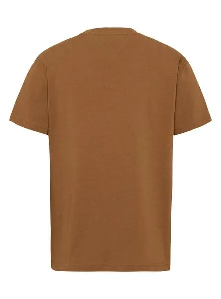 Camiseta Tommy Jeans Gold Signature Marrón Hombre