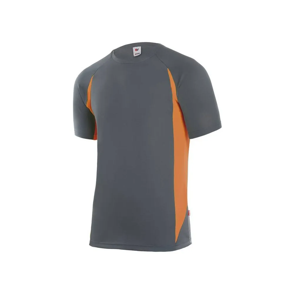Camiseta técnica de manga corta bicolor