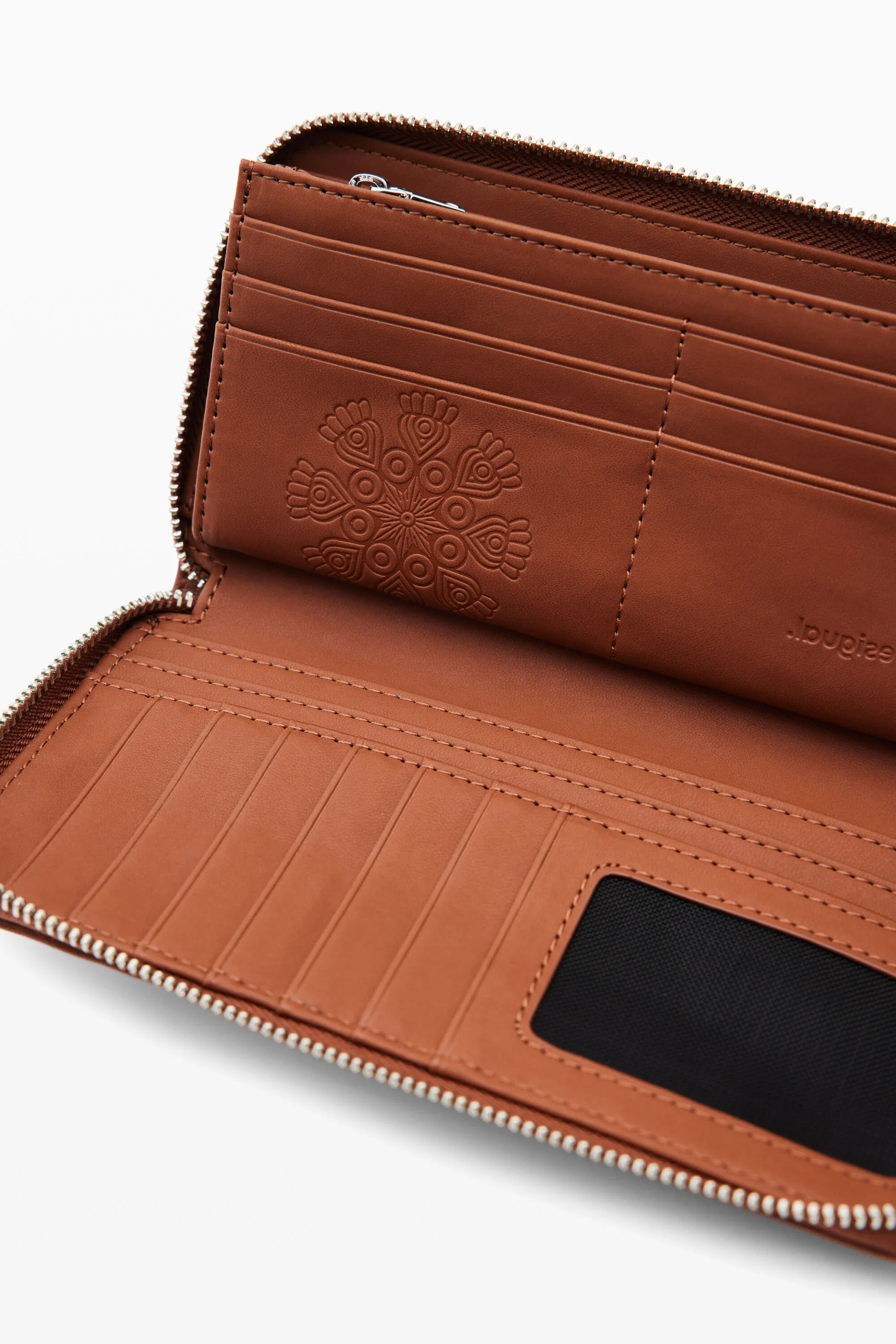 Cartera grande bordado flores