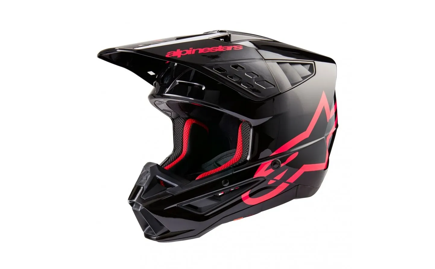 CASCO ALPINESTARS SM5 CORP NEGRO DIVA ROSA BRILLO |83063231839|