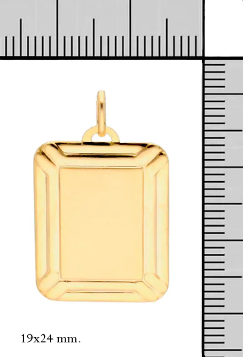 CHAPA IDENTIDAD ORO 9K 296_9K152712