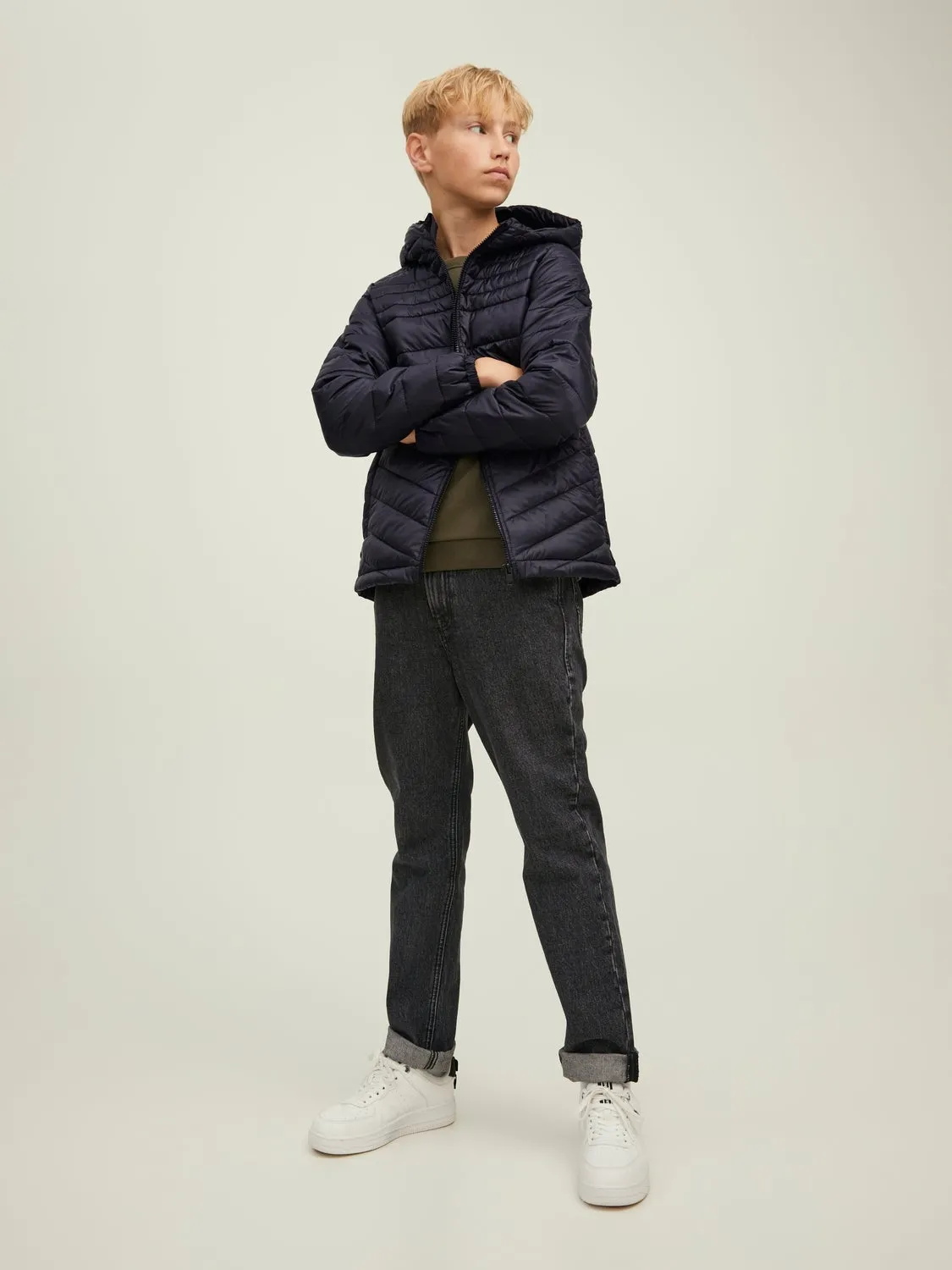 Chaqueta corta acolchada Junior | Negro | Jack & Jones®