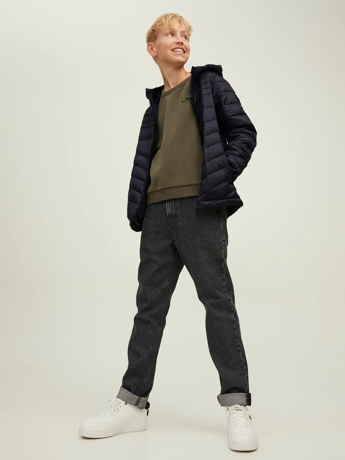 Chaqueta corta acolchada Junior | Negro | Jack & Jones®