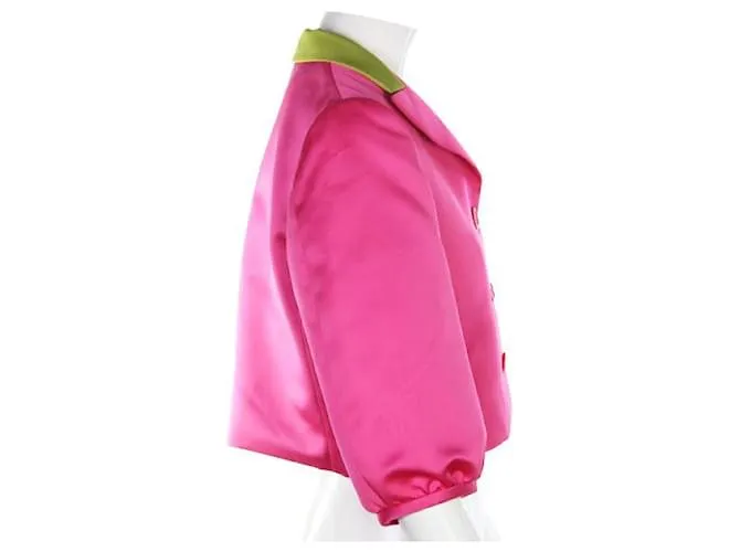 Chaqueta corta rosa neón MOSCHINO Fucsia 