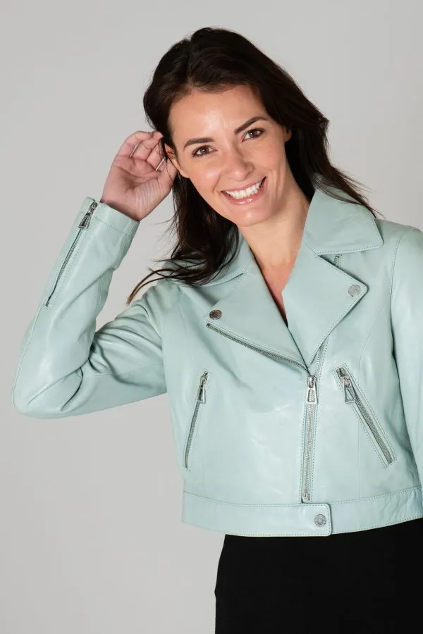 Chaqueta Mujeres Rose Garden Fleur Lamb Castel Rodeo Green