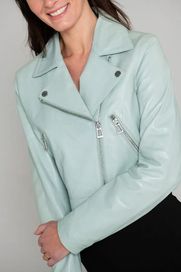 Chaqueta Mujeres Rose Garden Fleur Lamb Castel Rodeo Green