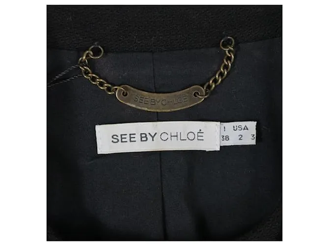 Chaqueta See by Chloé en lana negra Negro 