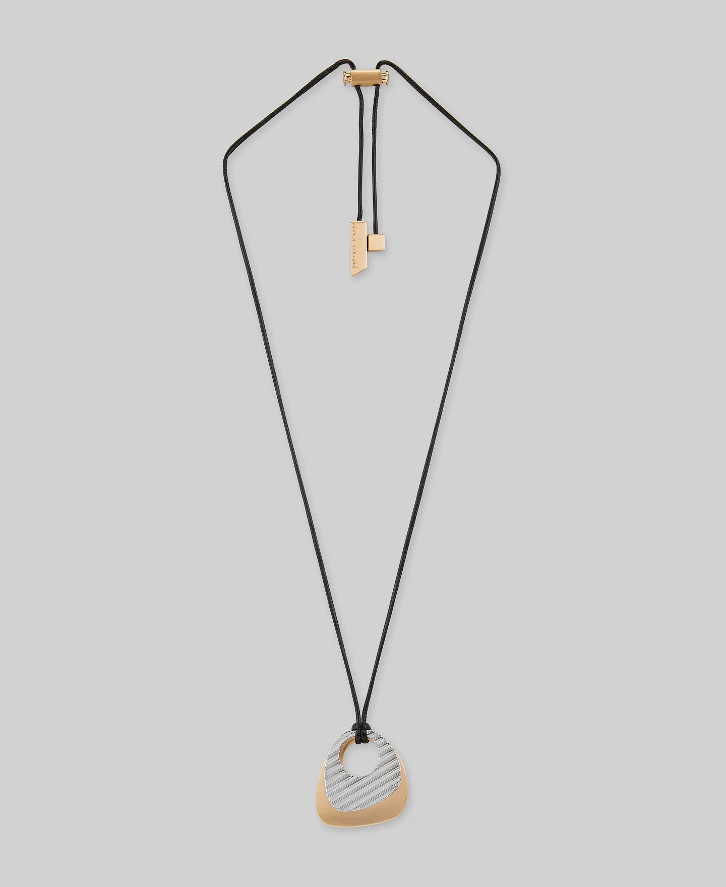 Collar dos piezas metálicas mujer