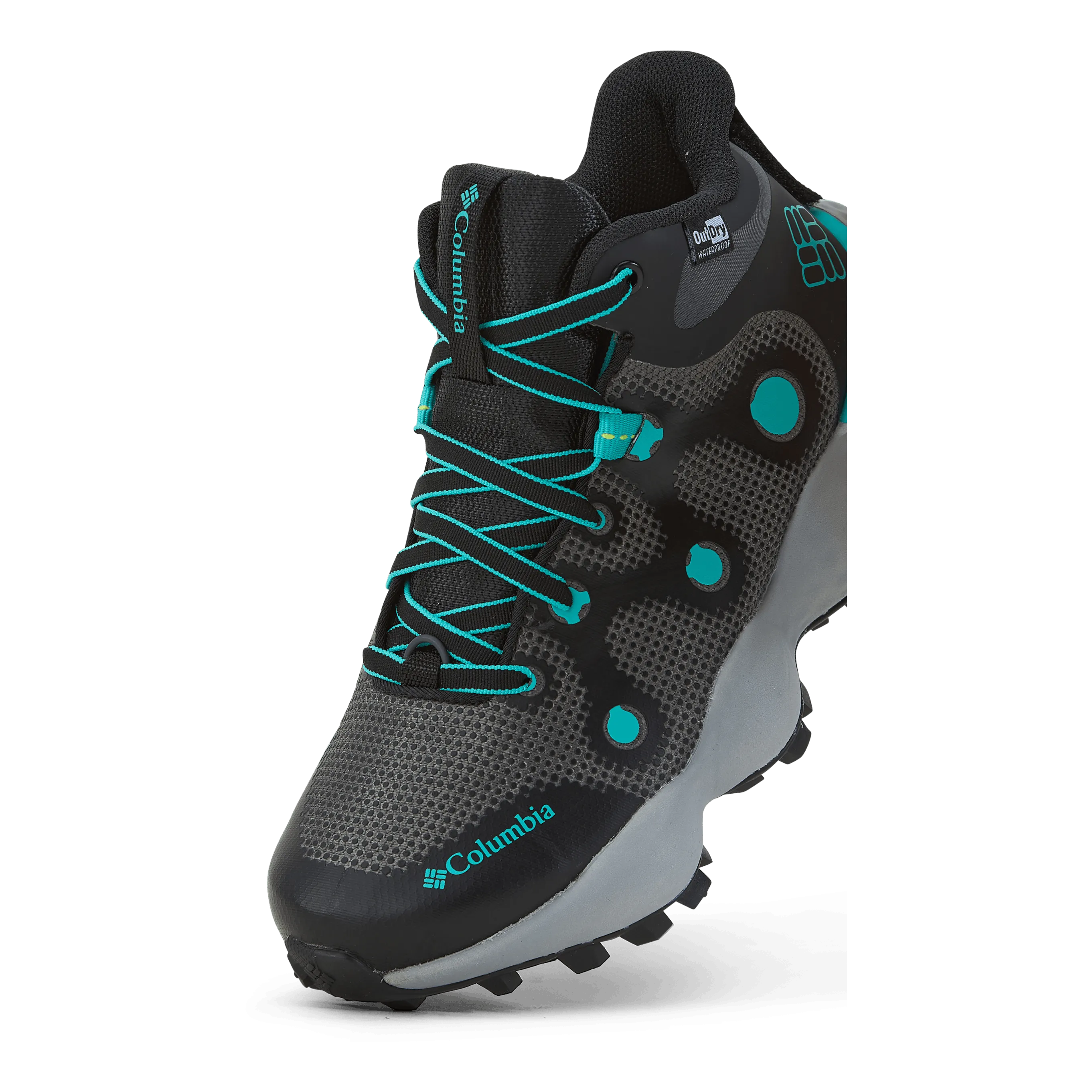 Columbia Escape™ Thrive Endure™ Black, Electric Turquoise