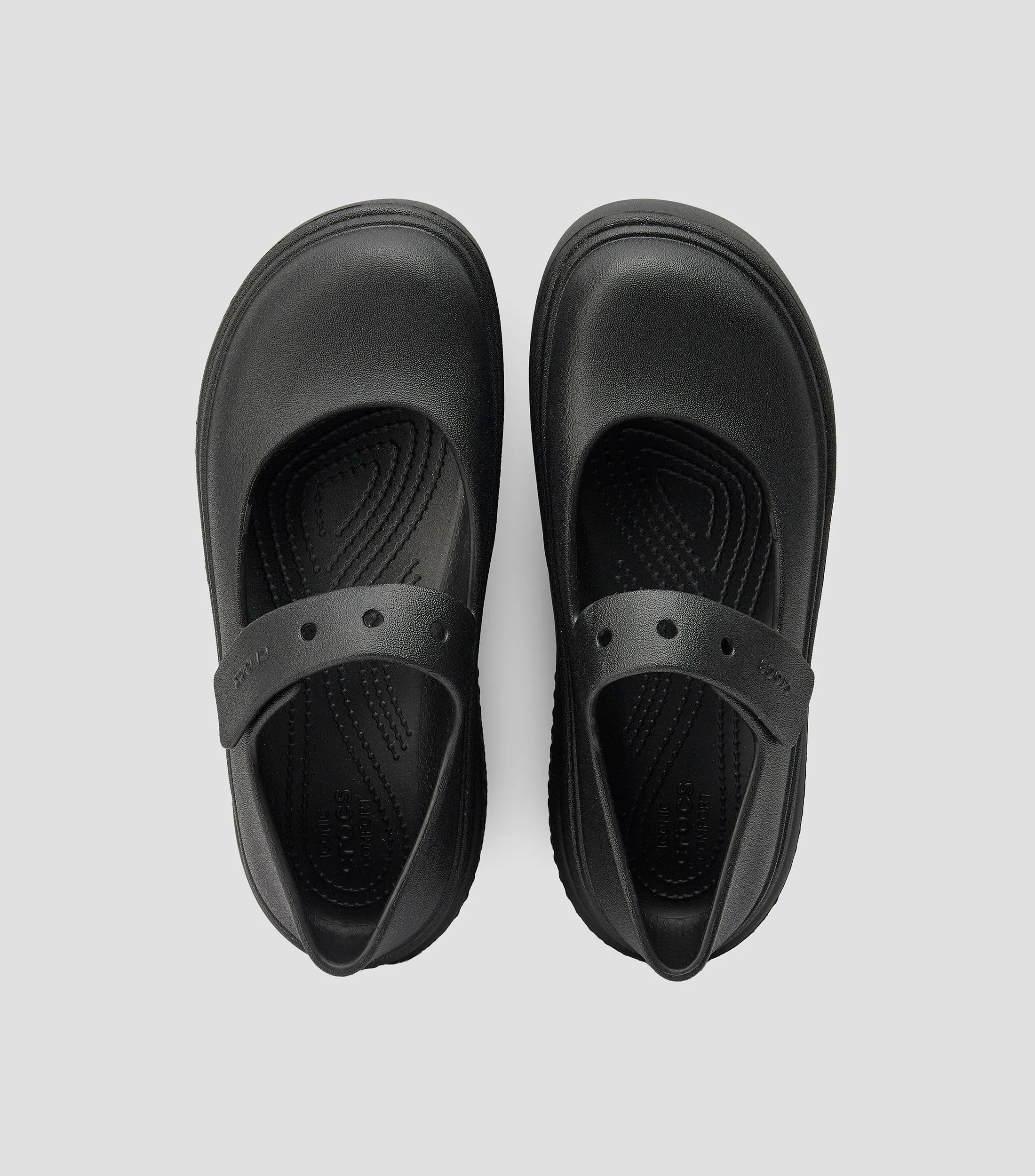 Crocs Sandalias Planas con Plataforma Stomp Mujer
