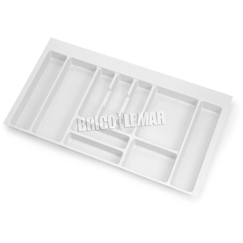 Cubertero Optima para cajón de cocina Vertex/Concept 500 módulo 900mm tablero 16mm blanco Emuca
