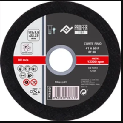 DISCO CORTE INOX PFERD 115X1MM REF: PT1810