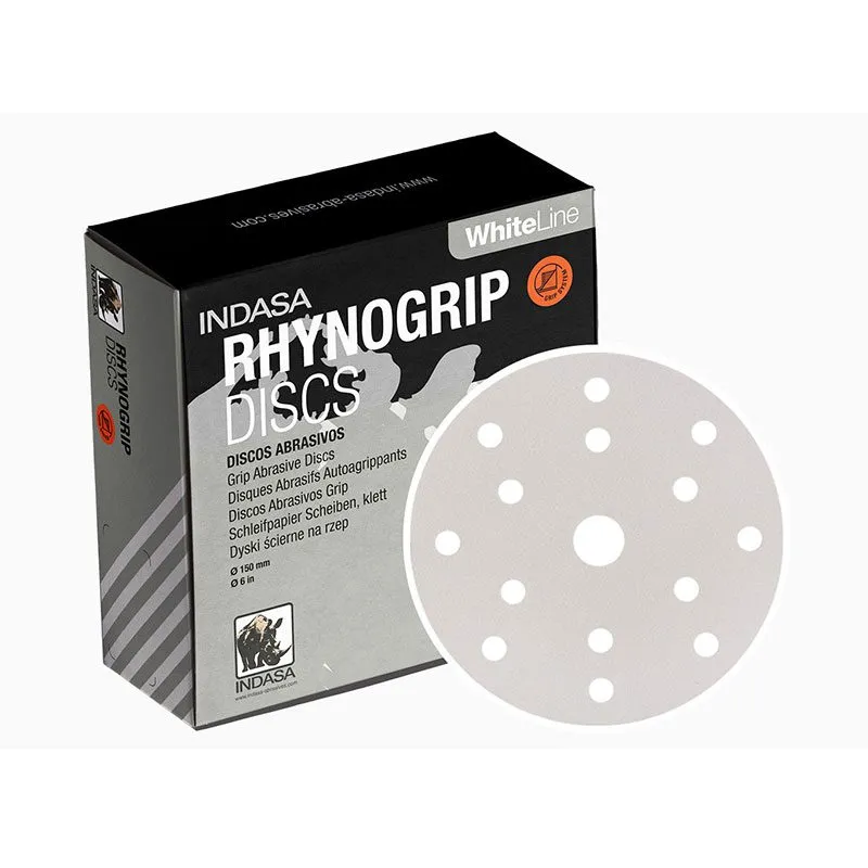 Disco lijador Rhynogrip Línea Blanca 75mm P320