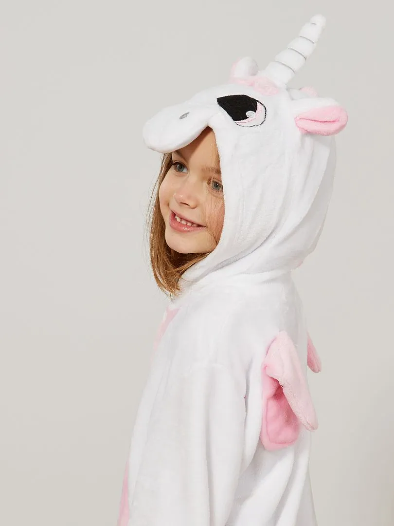 DISFRAZ DE UNICORNIO  BLANCO/ROSA