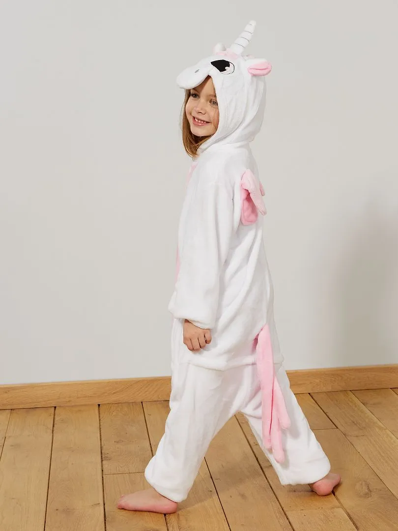 DISFRAZ DE UNICORNIO  BLANCO/ROSA