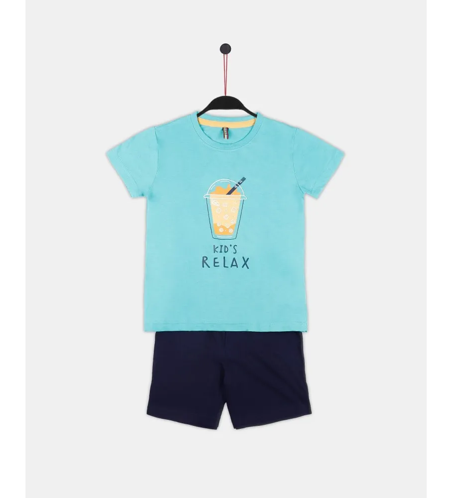 DIVER Pijama Manga Corta Relax turquesa
