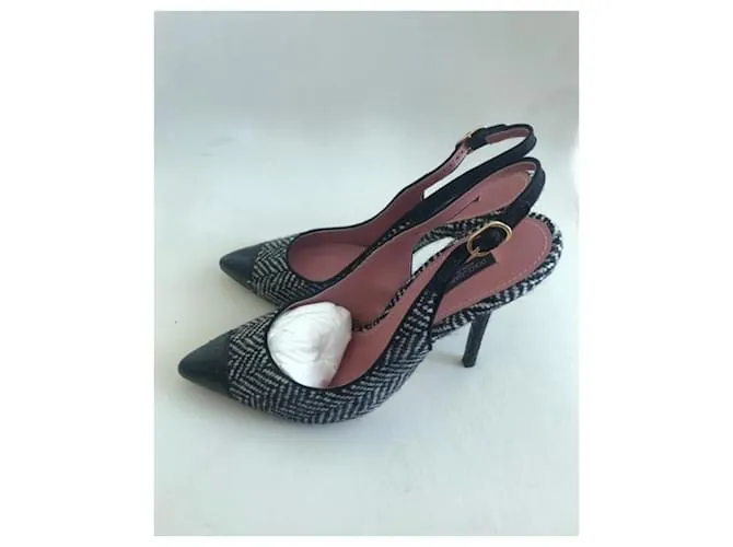 Dolce & Gabbana Tacones Negro Blanco 