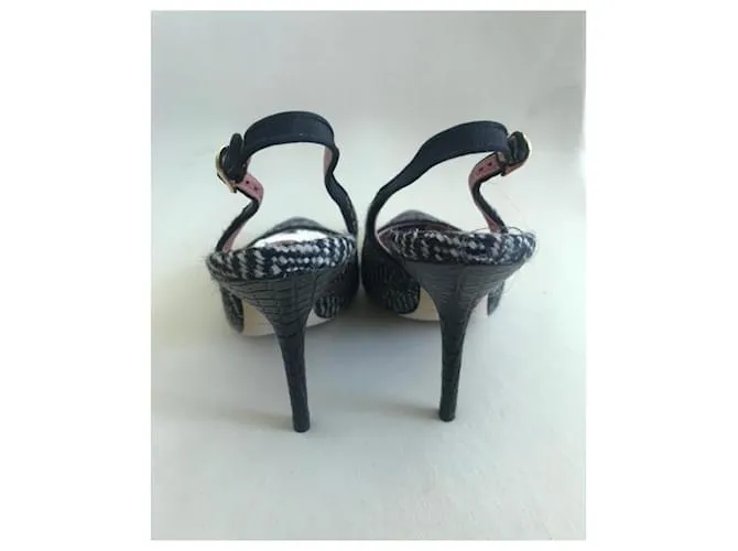 Dolce & Gabbana Tacones Negro Blanco 