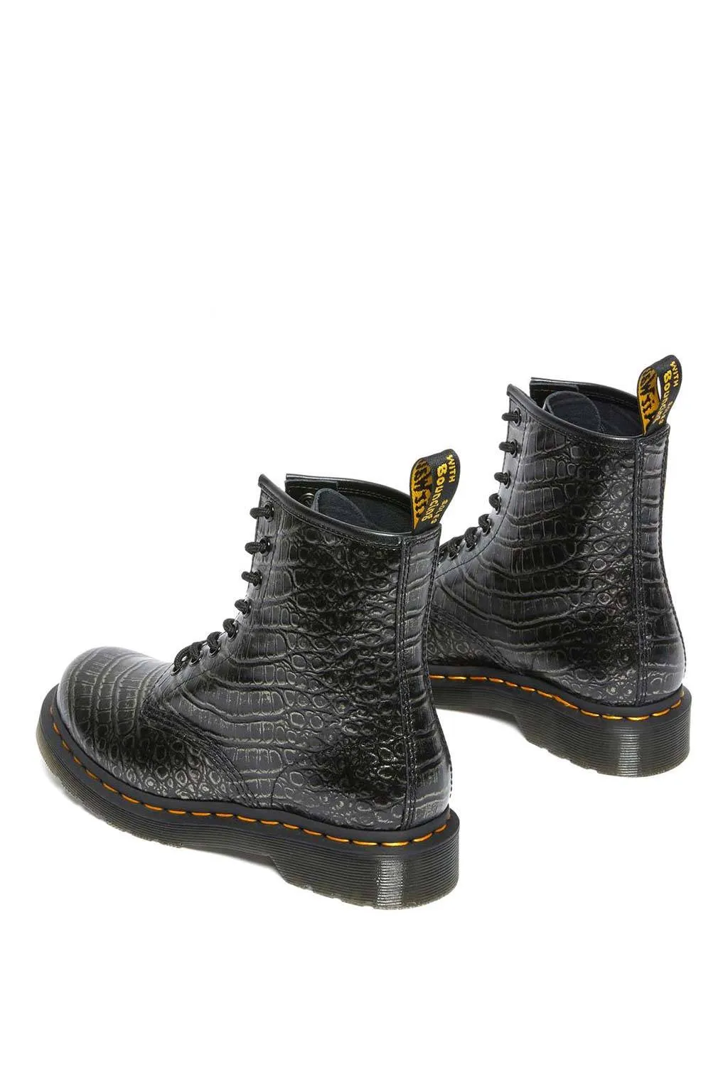 DrMartens 1460 gunmetal wild croc emboss 27249029