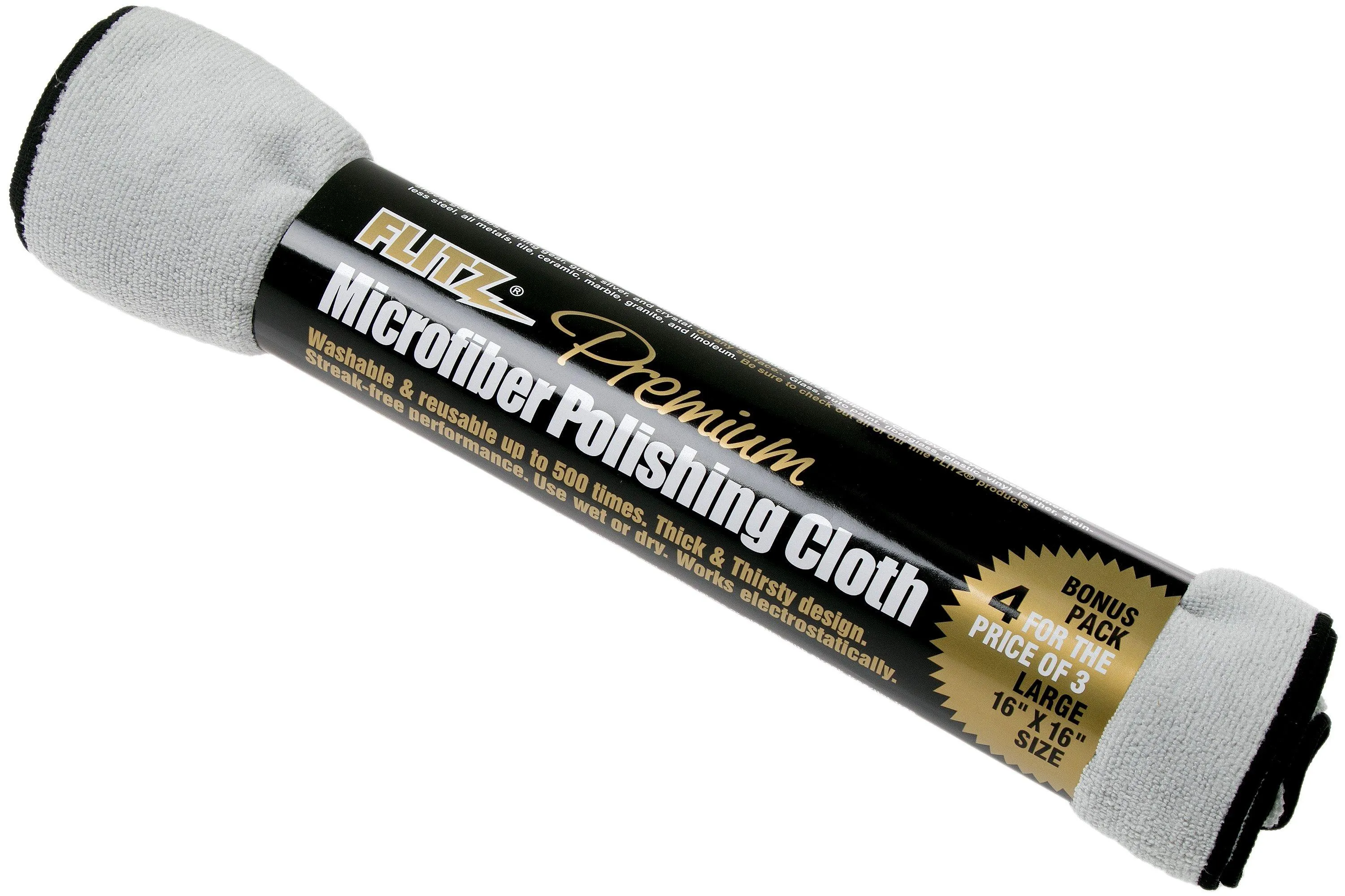 Flitz paño de microfibra, 4pzas