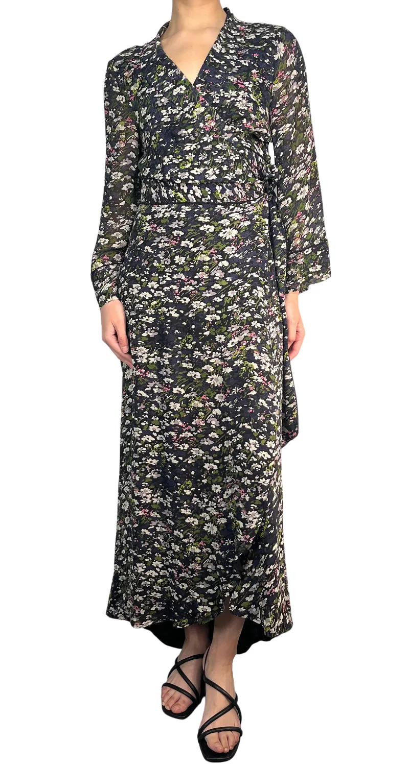 GANNI Vestido Wrap Viscosa