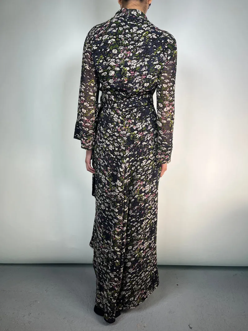 GANNI Vestido Wrap Viscosa