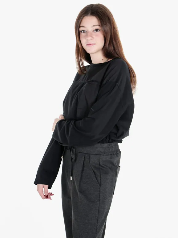 Gioya Camiseta oversize de mujer de algodón de manga larga